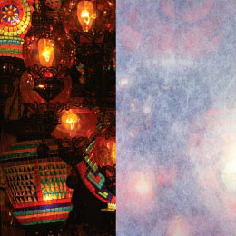 Rice Paper Laminate 6.76mm decorative glass sample